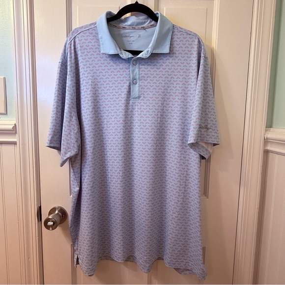 Walter Hagen Blue Performance Polo Shirt - Picture 1 of 9